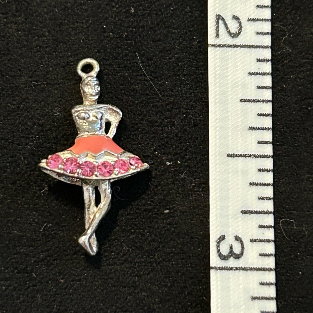 Sterling silver ballerina pendant